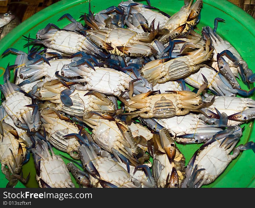 Crabs, city market in Nha Trang, Vietnam. Crabs, city market in Nha Trang, Vietnam