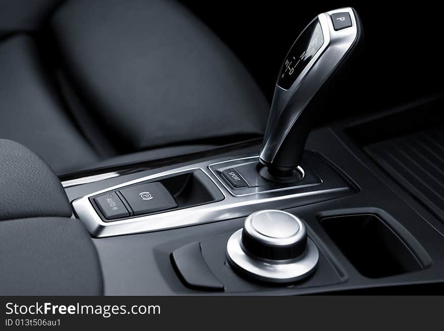 The gear-change lever in the modern car