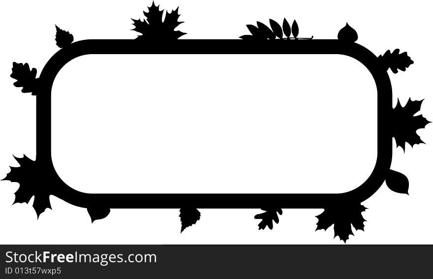 Autumn vector frame