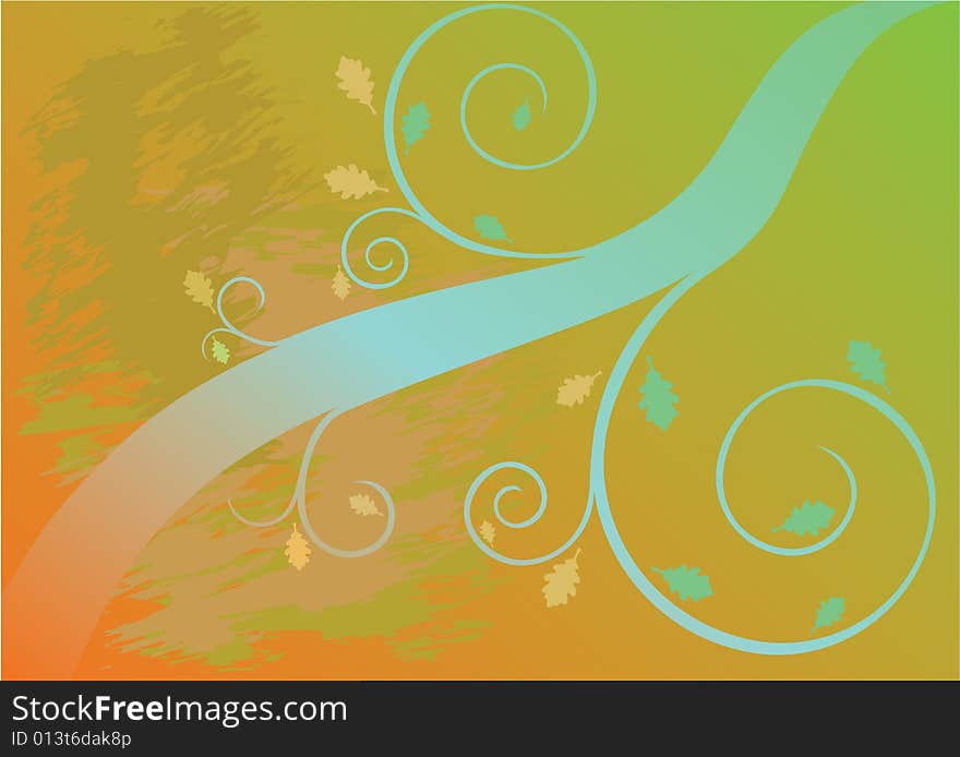 Colorful autumn vector background with leaves. Colorful autumn vector background with leaves