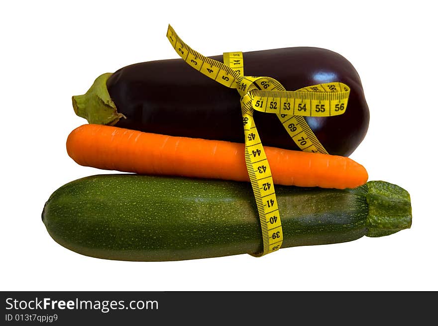 Vegetables With Measuring Tape