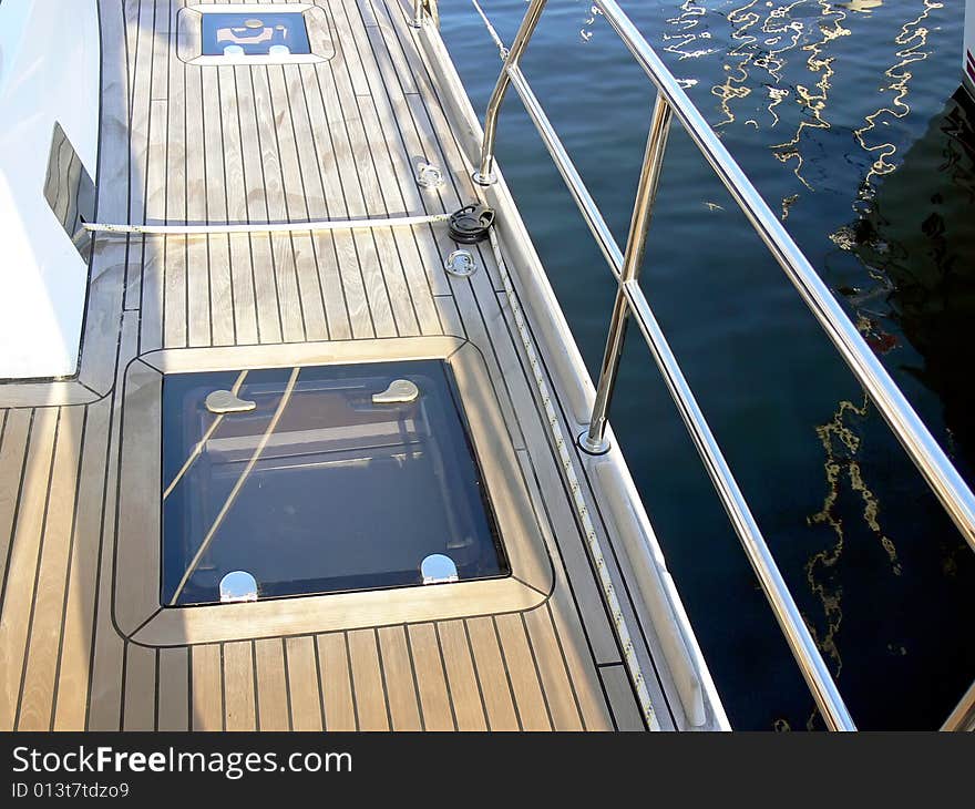 Sail boat deck