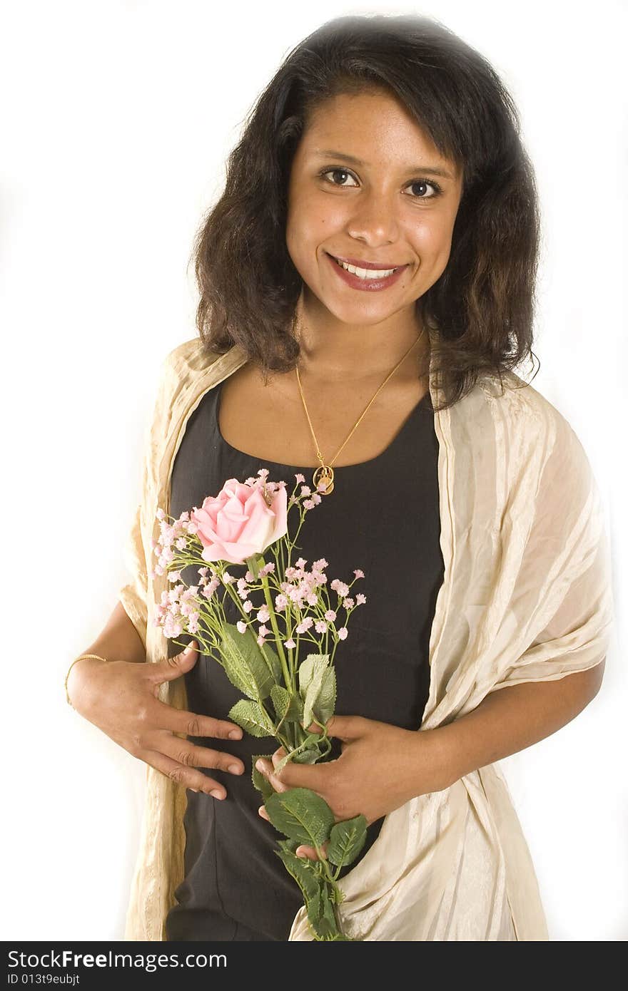 Woman With Flowers