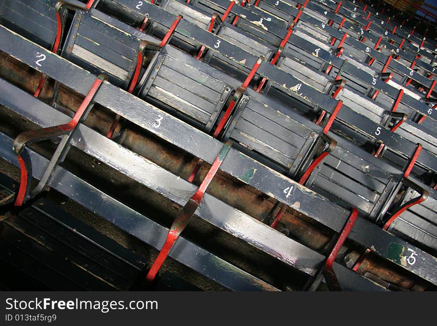 Vintage Fenway Park Bleacher Seats