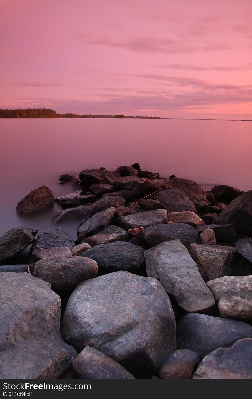 Sunset By The Lake