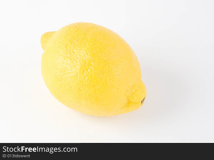 Lemon on White