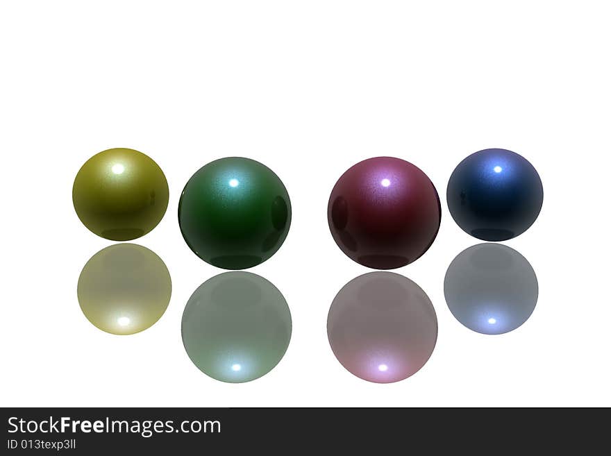 3D Colored Spheres