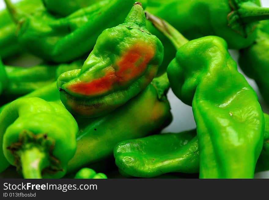 Green Little Sweet Peppers