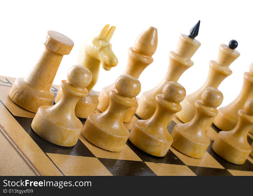 White chess figures