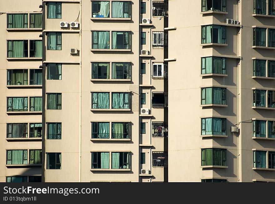 Modern Residential Buildings In Shanghai