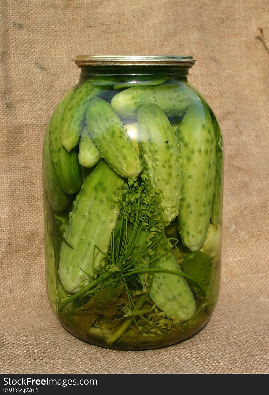 Cucumbers in banks