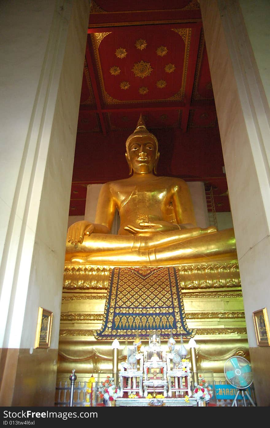 Golden Buddha statue from Asia