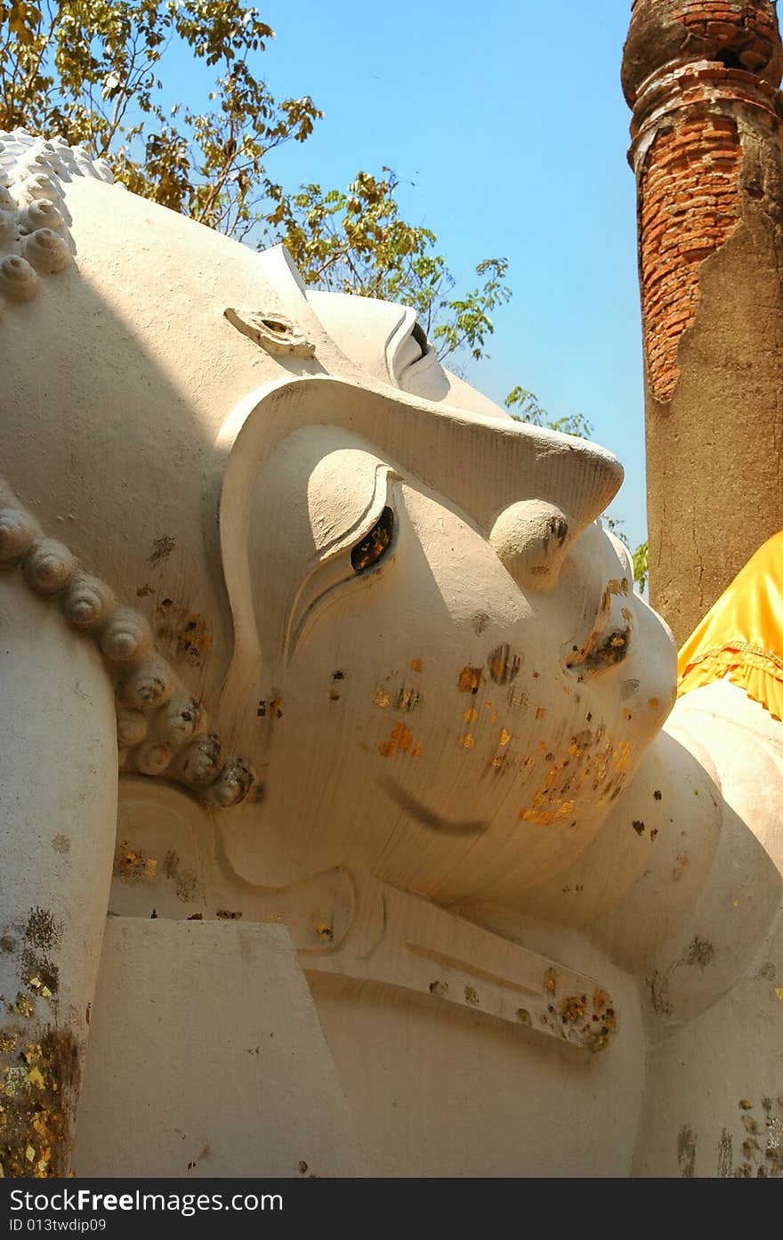 Golden Buddha statue from Asia. Golden Buddha statue from Asia