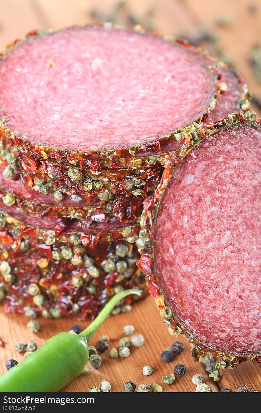 Salami with spice