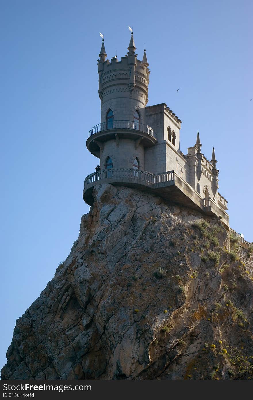 The well-known castle Swallow's Nest near Yalta in Crimea, Ukraine