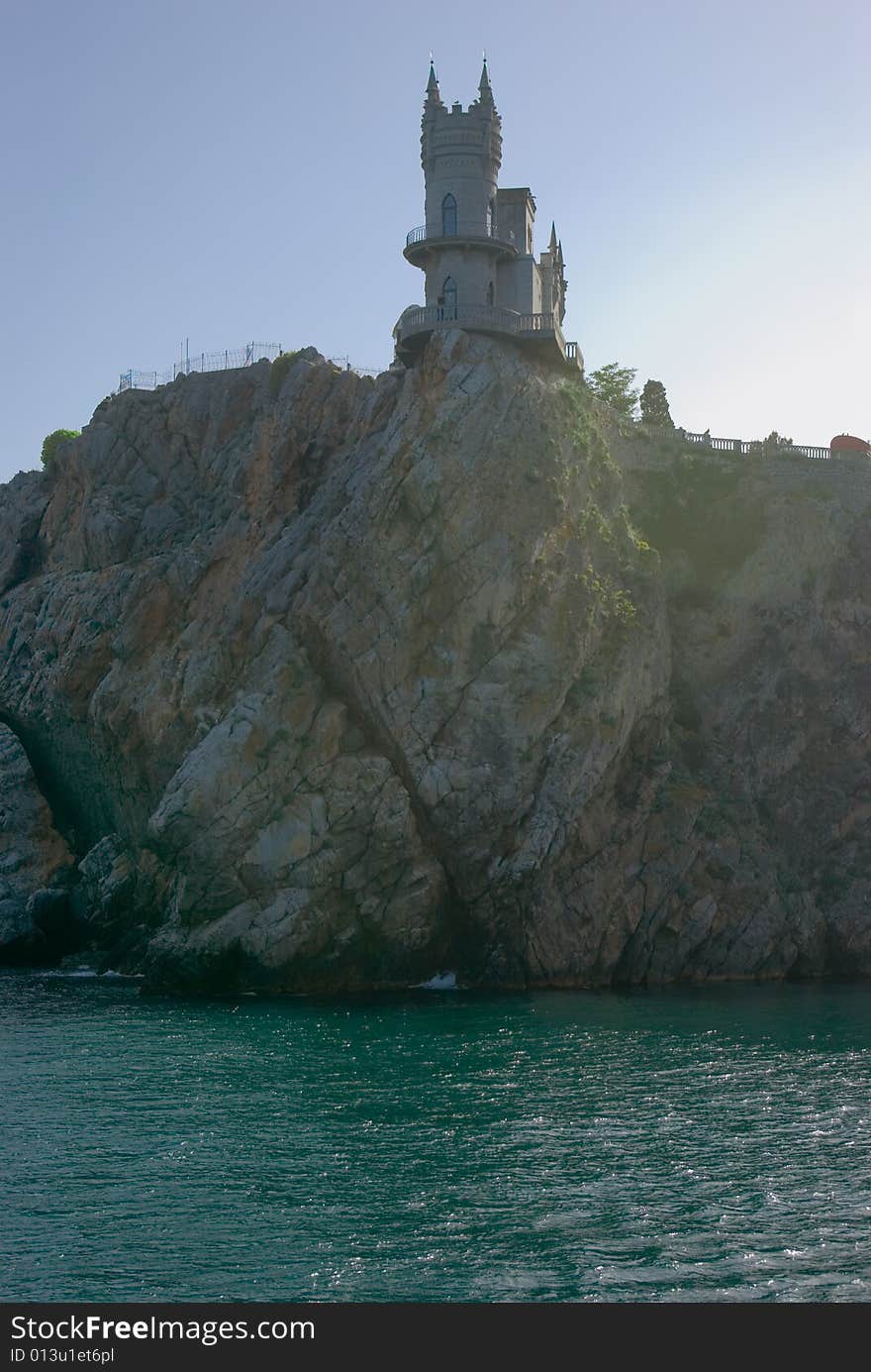 The well-known castle Swallow's Nest near Yalta in Crimea, Ukraine