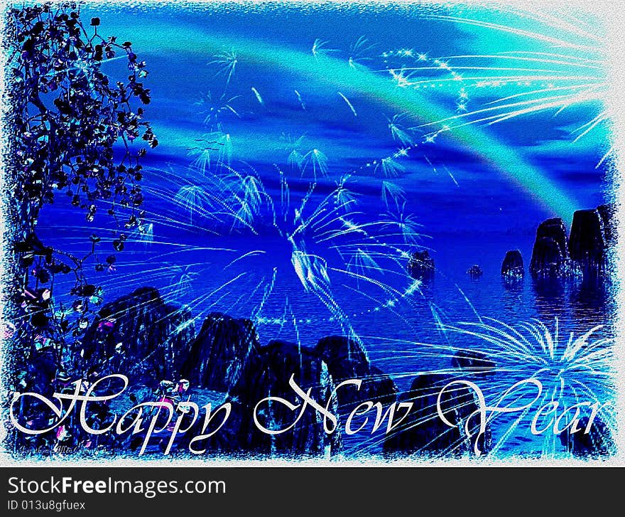 A beautiful and original background for the new year. A beautiful and original background for the new year