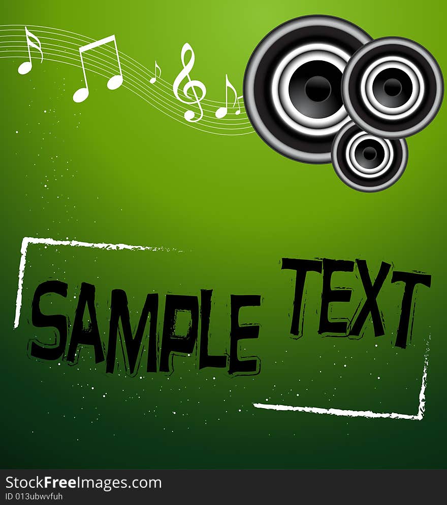 A beautiful abstract music design vector