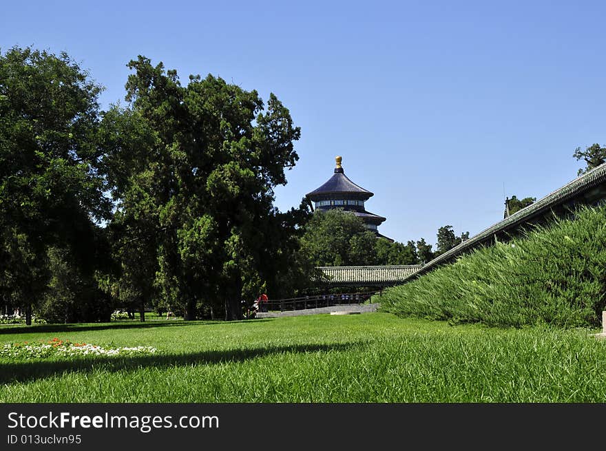 Ancient Building And Garden