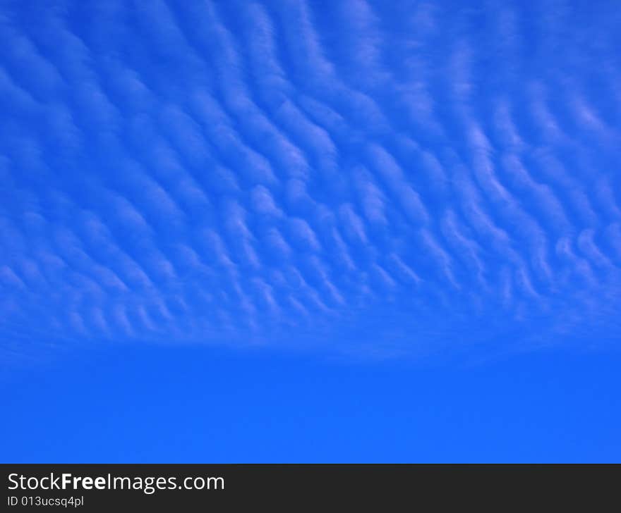 Blue sky with cloud waves background abstract. Blue sky with cloud waves background abstract