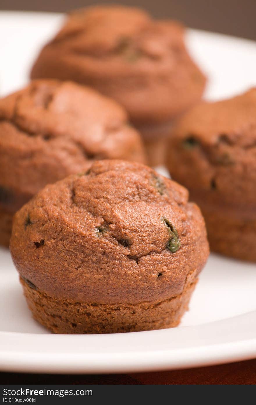 Chocolate mint muffins