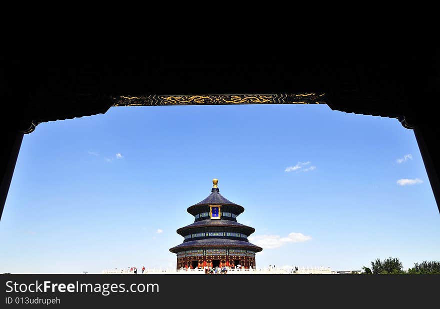 Chinese ancient building, building architecture, heaven temple in beijing. Chinese ancient building, building architecture, heaven temple in beijing