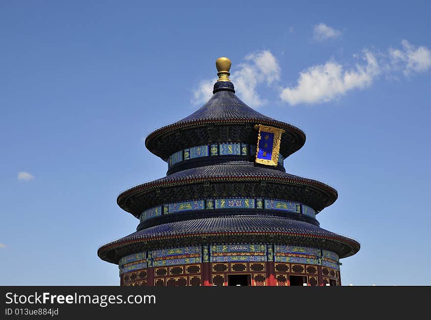 Chinese ancient building, building architecture, heaven temple in beijing. Chinese ancient building, building architecture, heaven temple in beijing