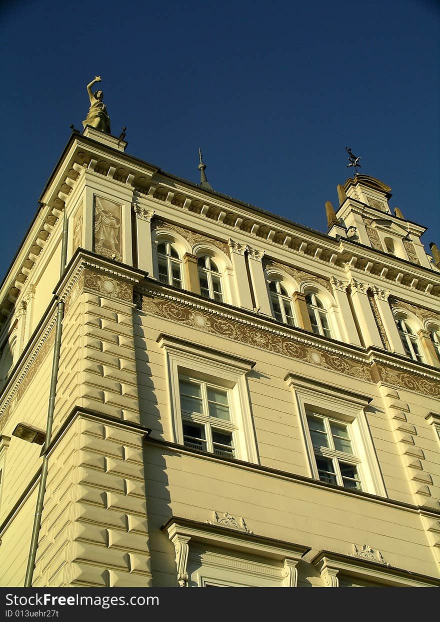 Historic building in the center of cracow poland. Historic building in the center of cracow poland