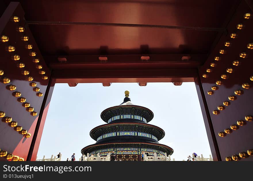 Door of Chinese ancient building, building architecture. Door of Chinese ancient building, building architecture