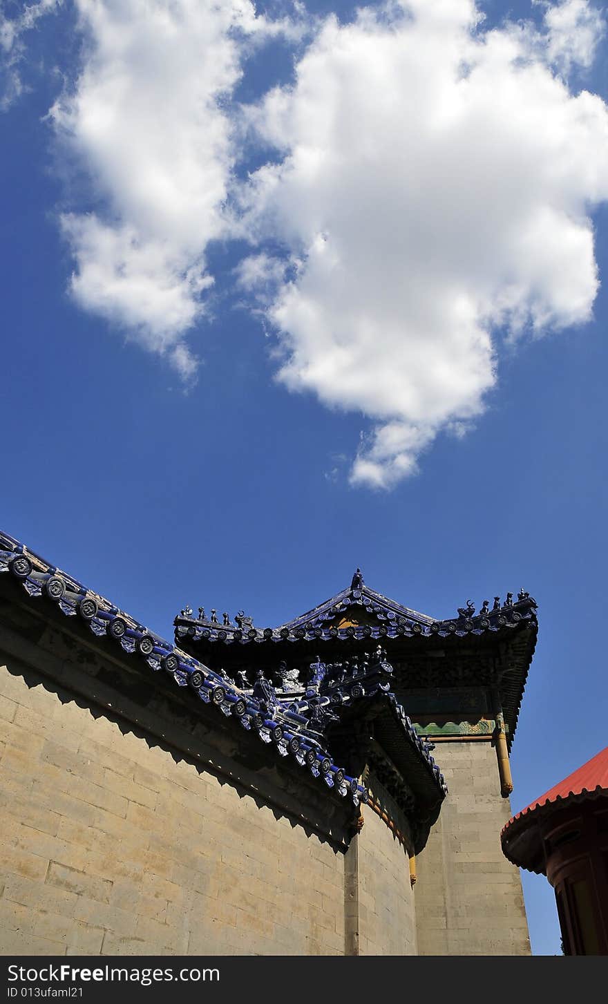 Sky And Ancient Building