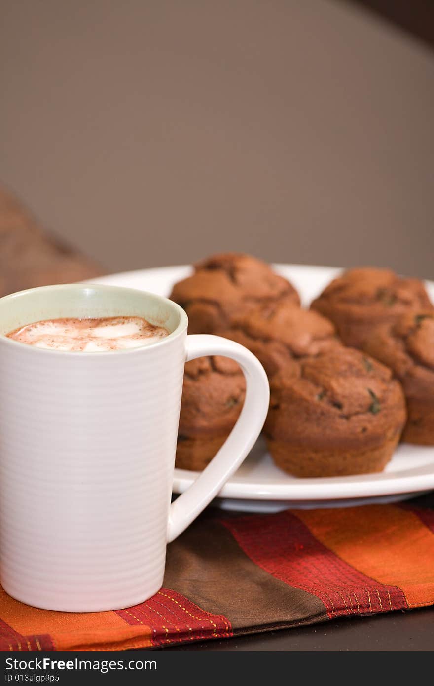 Hot Chocolate And Muffins