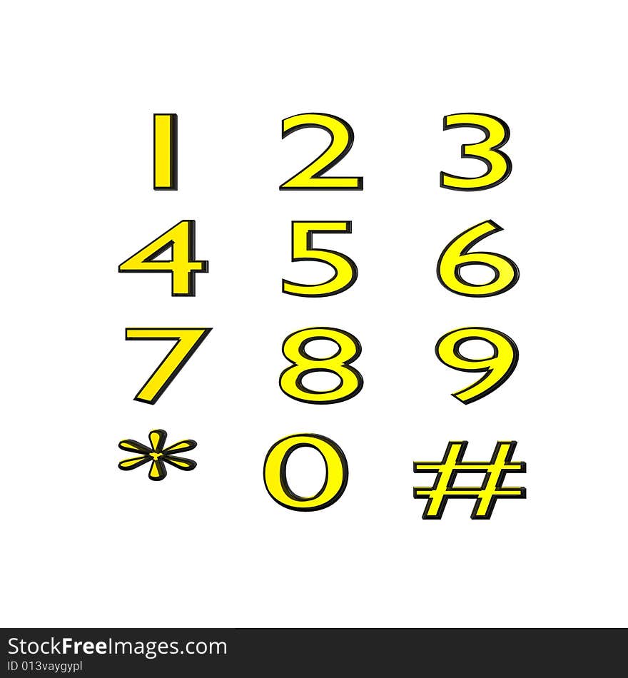 Number collection - Ready to use for designers and publishers.