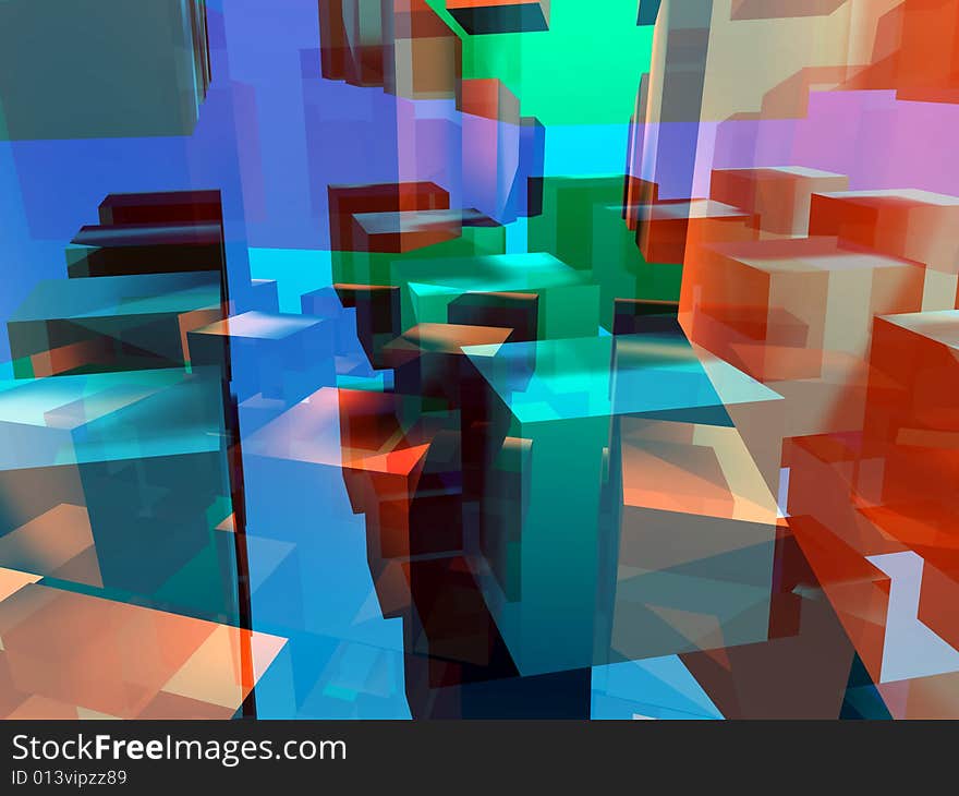 Colorful cube mix background, ready to use for designers and publishers.