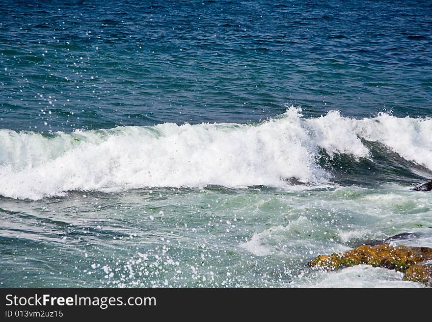 Wave on the sea beach