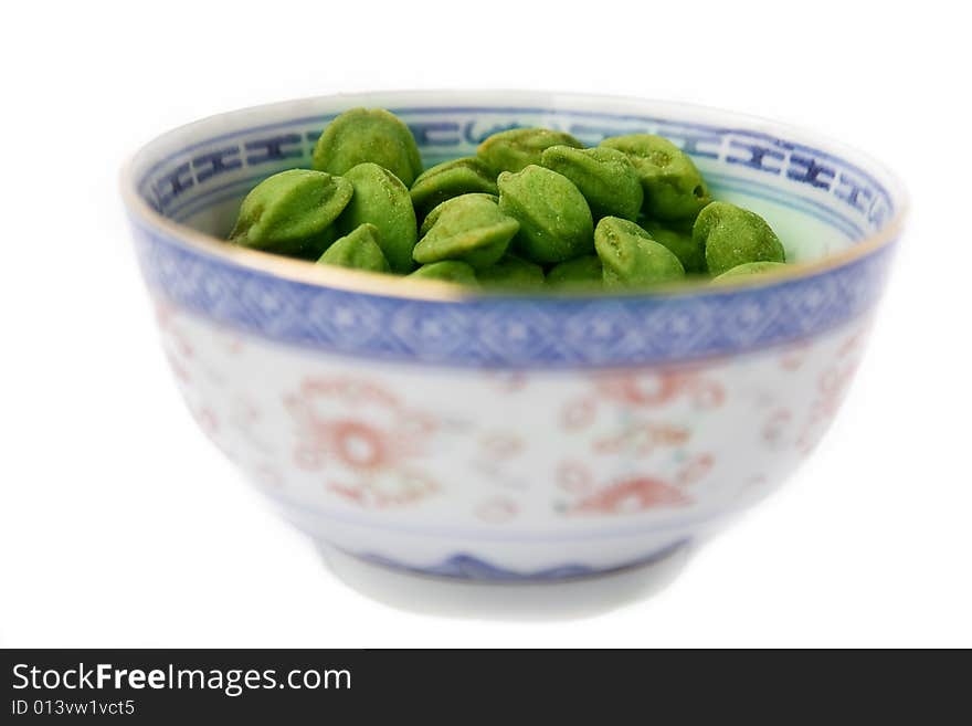 Bowl of Wasabi Nuts