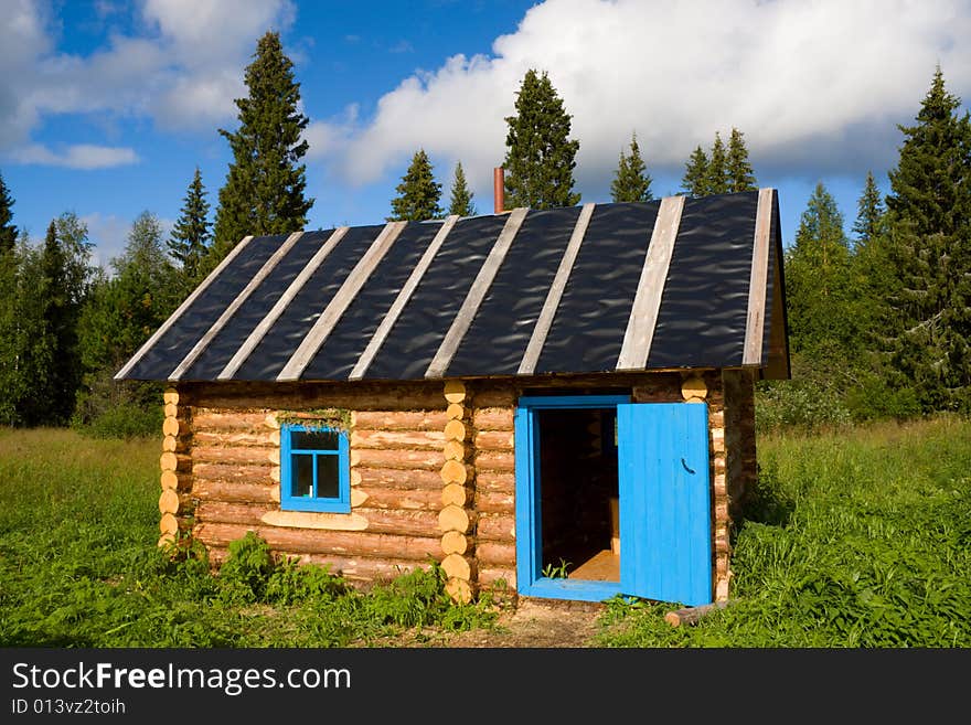 Cabin in woods