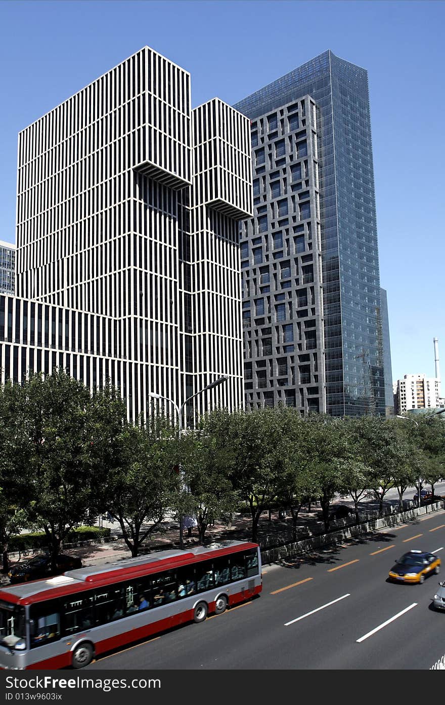 Here is Beijing's urban streetscape, it located in Beijing's CBD area. Here is Beijing's urban streetscape, it located in Beijing's CBD area.