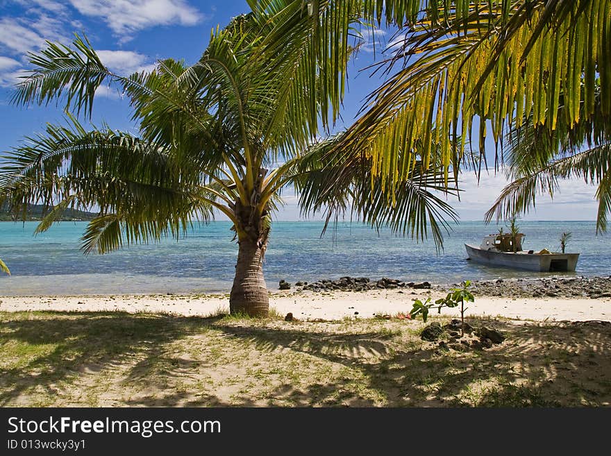 A little island in Samoa, without electricity and cars. A little island in Samoa, without electricity and cars