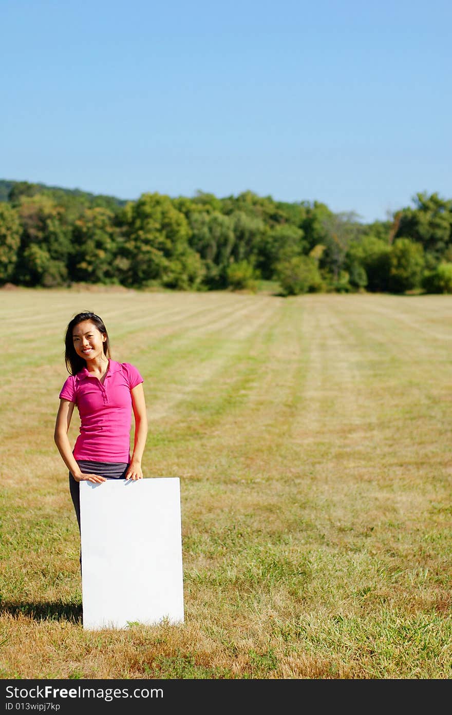 Girl With Poster