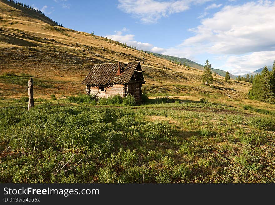 Evening in mountains