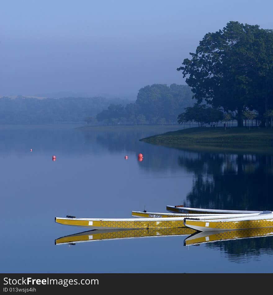 Boats In Morning Sunshine