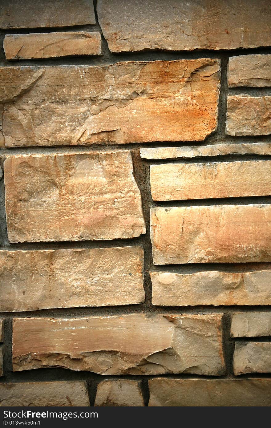 Flagstone wall