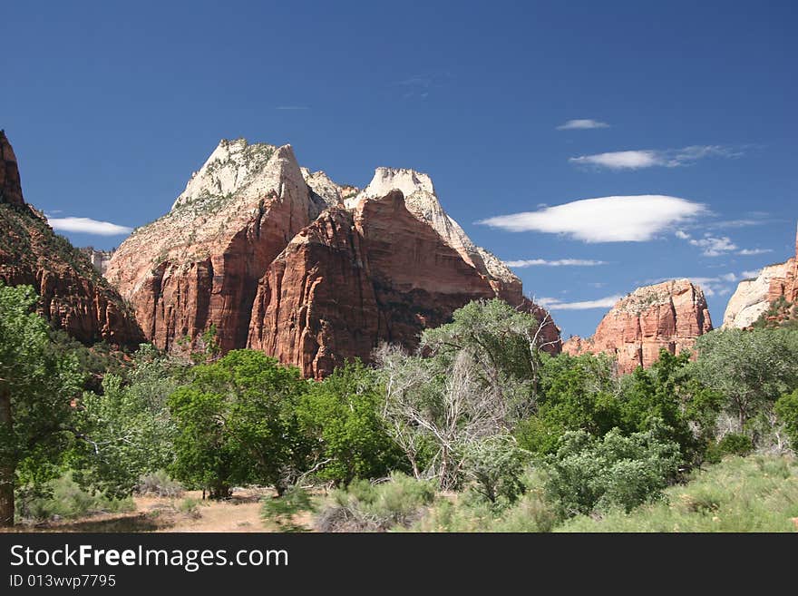 Zion Canyon. Zion national park. Utah. USA