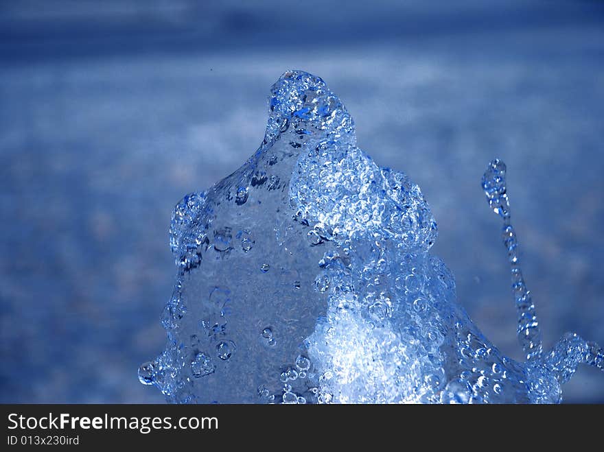 Magic water, magic nature, beautiful blue effect