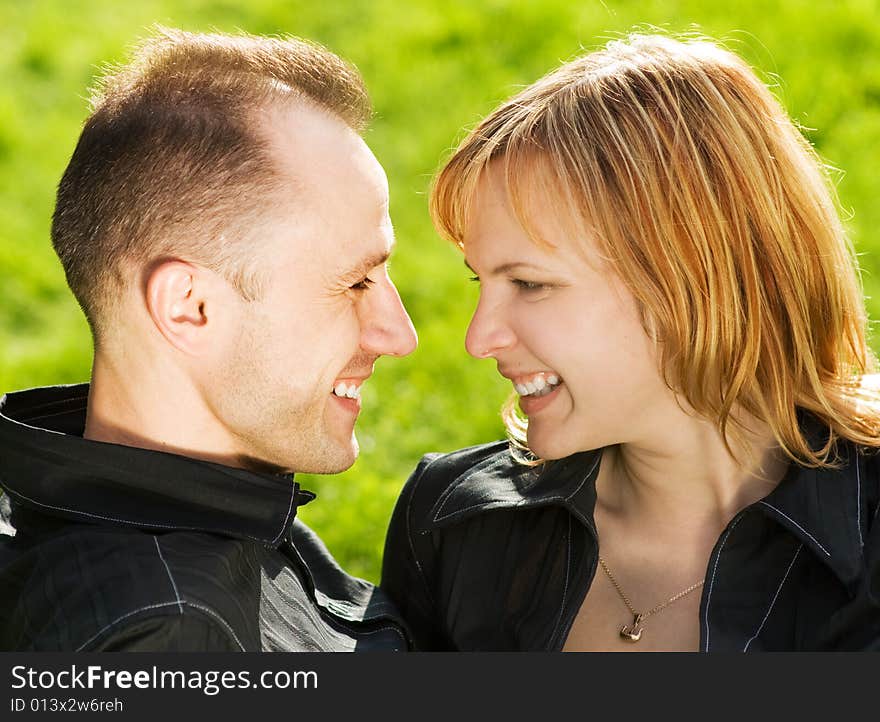 Picture of a Couple in love outdoors