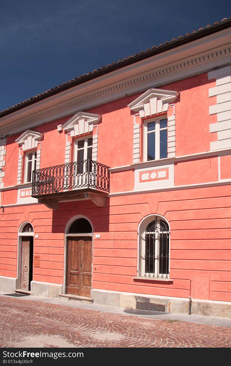 Classic italian residence on sunny day