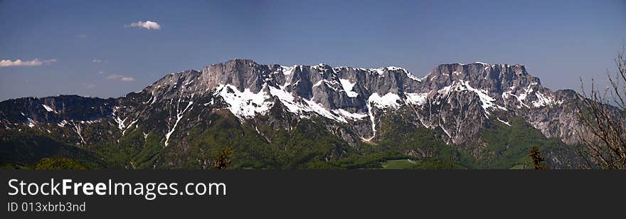 Mount undersberg in the Berchtesgaden alps