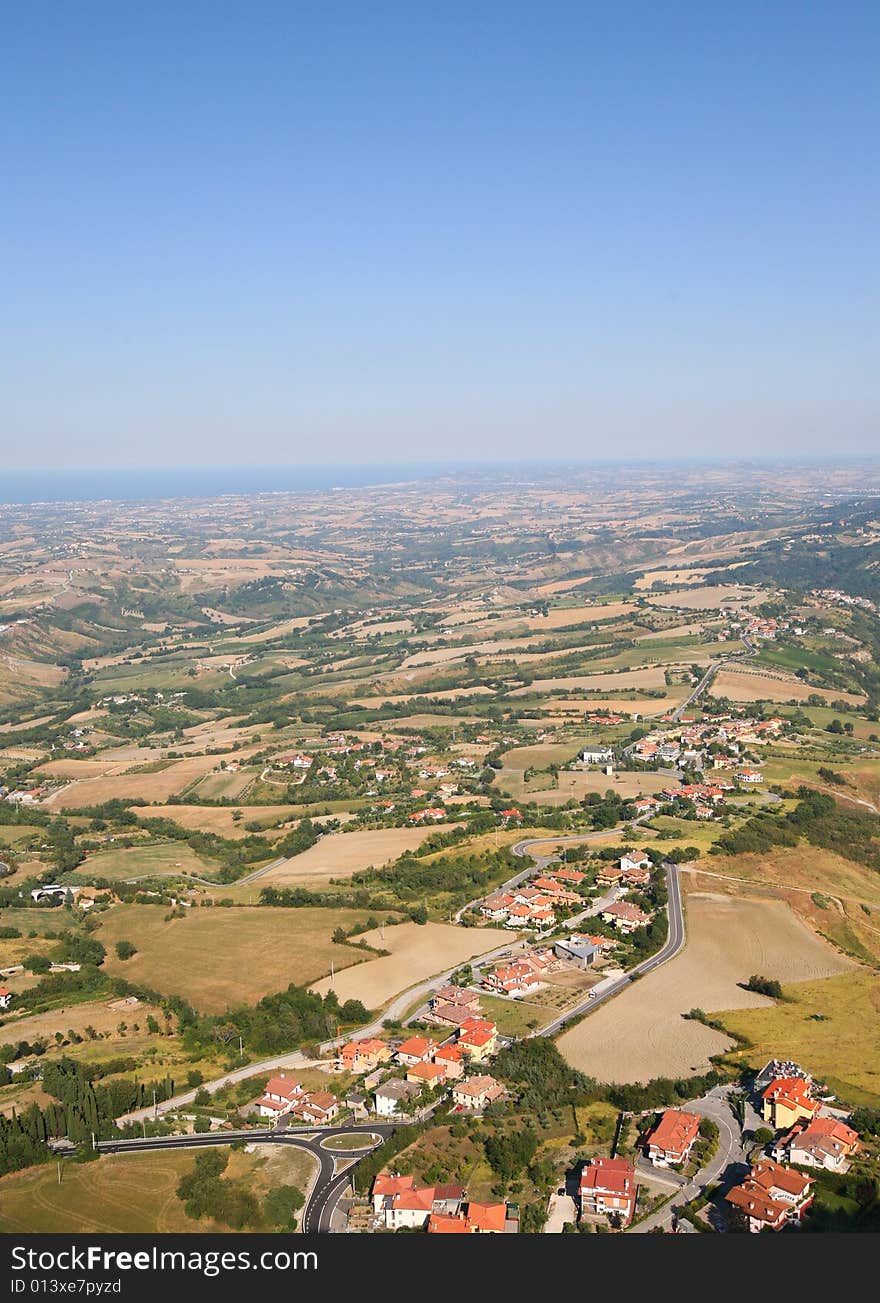 View on San-Marino Republic (Italy). View on San-Marino Republic (Italy)