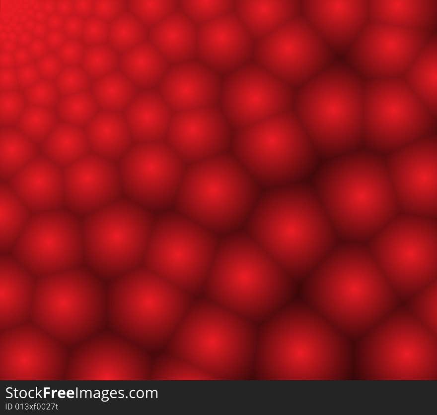 Abstract red bubble background