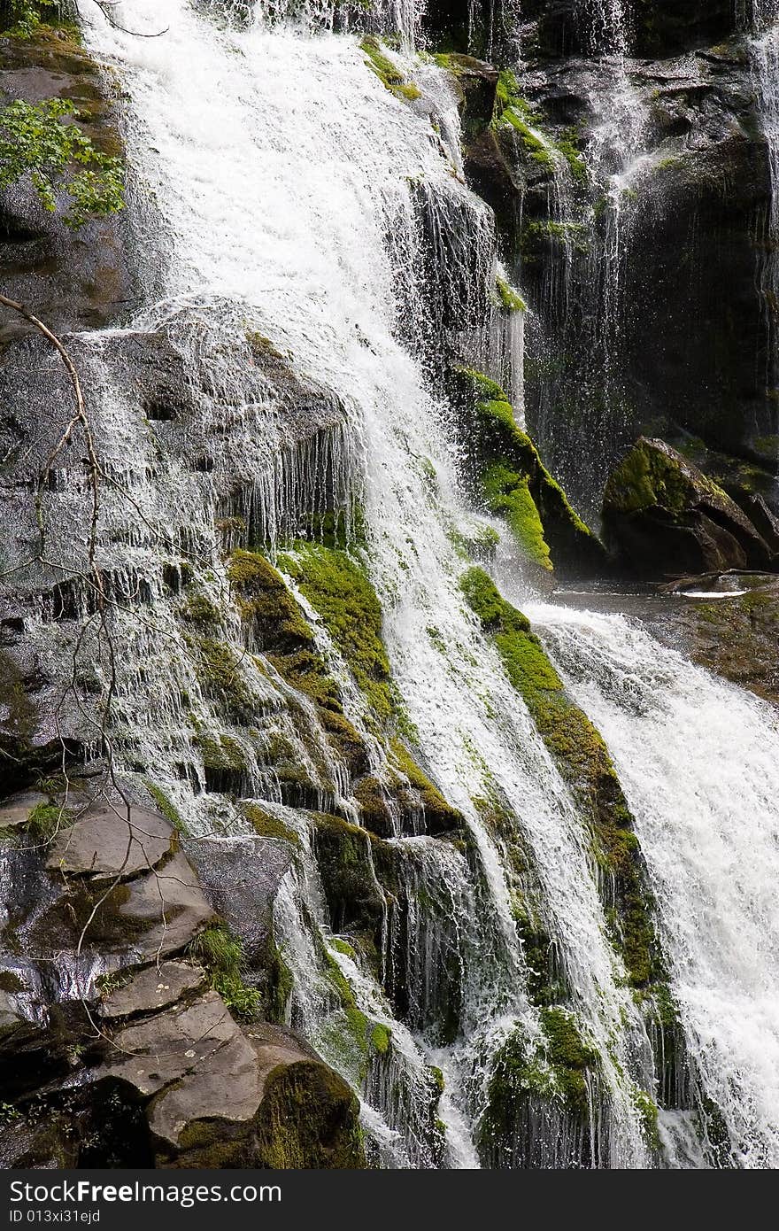 Water Flowing Over Rocks